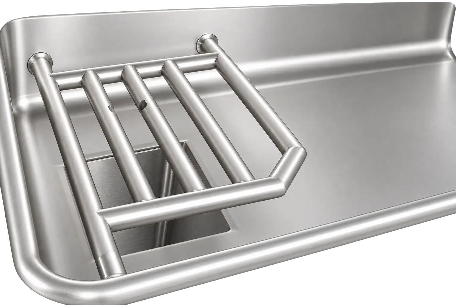 Grille de protection en barre pleine de 30 mm dans le bac du TSH 52
